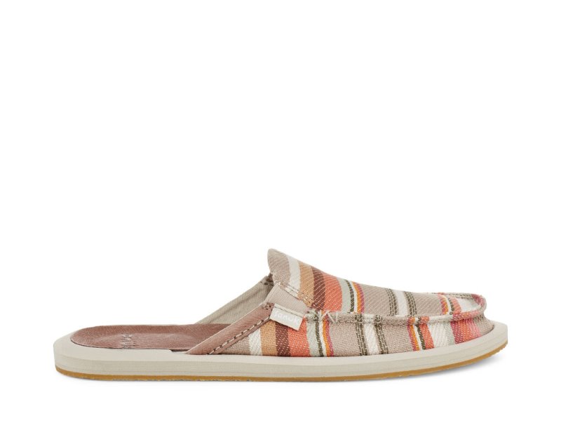 Sanuk You Got My Back Blanket Sustainable Slip On Women\'s Sandals Beige | Canada 180GSO